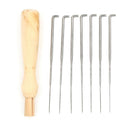8pcs/set Needle Felting With Wooden Handle Starter Wool Felt DIY Tool Craft JBTE