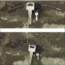 40pcs Stainless Steel Wire Keychain Cable Key Ring for Outdoor Hiking