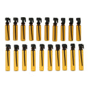50Pcs Mini Amber Glass Bottles 1ml