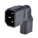 C13 Male to C14 Female 90Degree Left Angled Power Adapter Converter Connector YS
