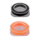 2pcs Fishing Rod Guides Fixing Line Eye Rings Wrapping Thread Black,Orange