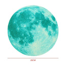 Creative Moon Luminous Wall Stickers Fluorescent Kids Bedroom Decor(Medium) A