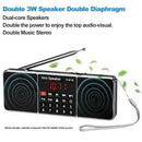 Y-618 Mini Fm Radio Digital Portable Dual 3W Stereo Speaker Mp3 Audio Playe
