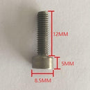 10pcs M5x12mm Titanium Hex Socket Allen Cap Head Button Threads Bolt Screws