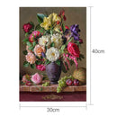 5D DIY Full Drill Diamond Painting Colorful Flowers Cross Stitch Embroidery