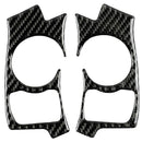 1 Pair Carbon Fiber Steering Wheel Button Cover Decorative Stickers for LEX E5I2