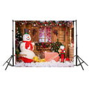 Christmas Background Cloth Happy New Year Photos Studio Snow Tree Star Backdrops