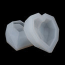 2PCS Silicone Heart Design Storage Box Mold Making Mould Casting Free CraftB Ew