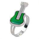 Women's Magic Guitar Shape Mood Change Color Ring Fashion Mood Ring Jewelry