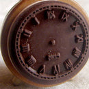 Hot Wooden Rubber Stamp Seal Classic Alarm Clock For Diary Scrapbook Decor ME