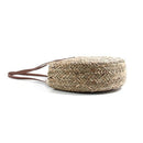 Women Bohemia Wind Beach Circle Round Rattan Straw Summer Travel Shoulder B