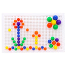 1Set Platsic Mushroom Studs Board Combinations Kids Educational  Puzzle Toys ME