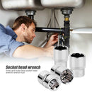 13pcs 1/4 Sleeve Wrench Set Adapter Short Long Socket 4-14mm Deep Socket
