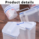 2L Plastic Cereal Dispenser Storage Box Kitchen Food Grain Rice ContainNDA Hn
