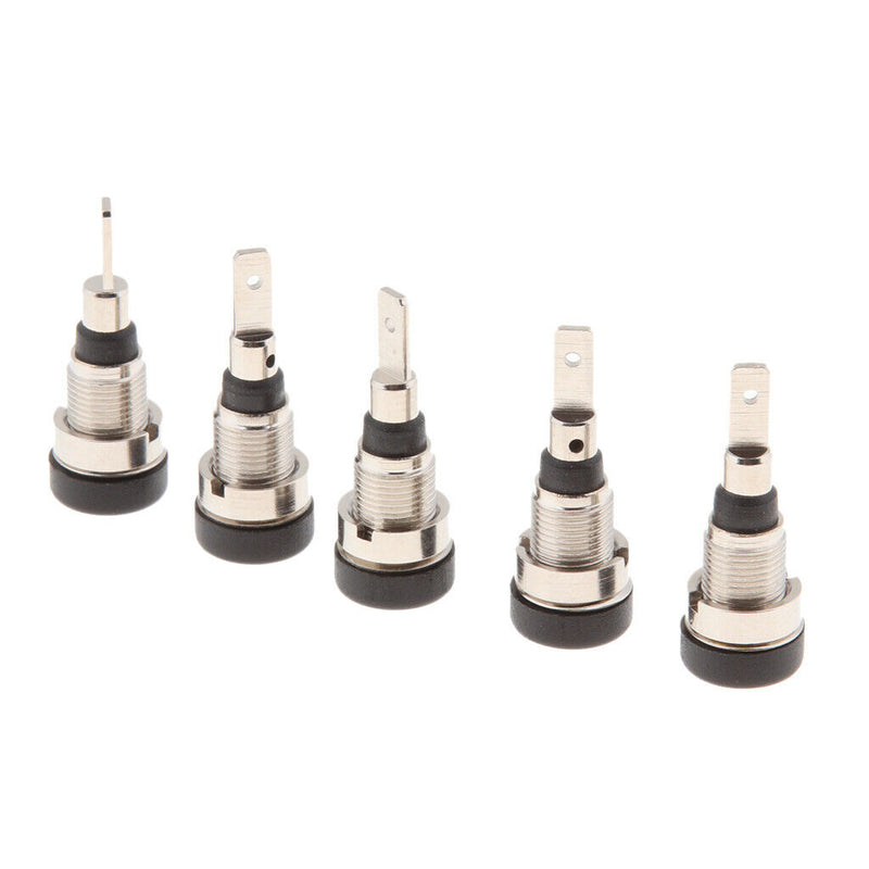 5 Packs Binding Post Female Socket Jack Suitable For 2mm Banana Plug Black