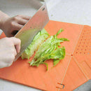 Multi-function Foldable Rinse Chop Board Cutting Chopping Board Tool Kitche H3Q9