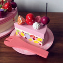40PCS Wooden Kitchen Cooking Toys for Children Kitchen Food Toys Strawberry