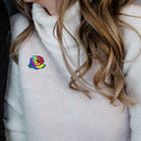 Colorful Rose Flower Pins Badge Rainbow Clothes Bag Brooch Jewelry Gift