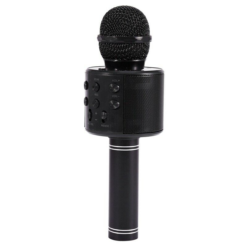 Portable Wireless Microphone Bluetooth Karaoke Home Mic Stereo Speaker Play