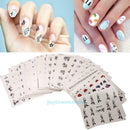 50pcs Mixed Flower Nail Art Transfers Stickers Manicure Tips Decals Decoration