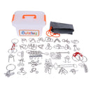 30x Metal Puzzles Chinese Puzzle Game IQ Mind Brain Teaser For Friends Gifts