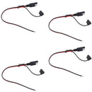 4x 18AWG SAE Plug Harness Extension Connector Cable with Cover For Car Motor .