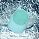 Red Facial Cleansing Brush Silicone Electric Facial Brush Skin Cleanser Dee