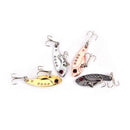 4pcs/set metal fishing lures hard bait fishhook bionic lead bait spinner b3cK