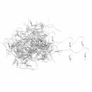 100x New Sterling Earrings Hook Coil Ear Wires DIY Jewelry Findings