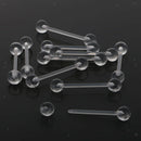 10pcs Acrylic Ball Labret Lip Tongue Bar Ring Barbell  Jewelry