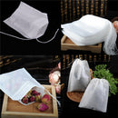 100X non-woven Empty Teabags String Heat Seal Filter Paper Herb Loose Tea Ba.AU