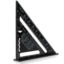 Metric Aluminum Alloy Triangle Ruler Black Triangular Rule 260x185x185mm  Dswy