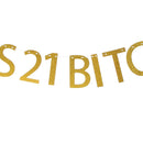 She's 21 Bitches Banner Hanging Garland Birthday Party Bachelor Party Decoration