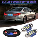 2x Festoon Car LED Bulbs SMD 2016 Interior Map Reading Lamp Bulbs (31mm) A