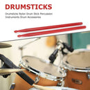 1 Pair Drumsticks Nylon Drum Sticks Instruments Drum Accessories (Red)