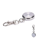 Stainless Steel Quartz Pocket Watch Cute Key Ring Chain Gift ME