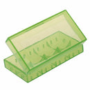 Battery Storage Case Holder/Organizer for 18650 or CR123A Battery Green