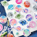 45Pcs/box beautiful planet stickers scrapbooking diary DIY notebook decor JR