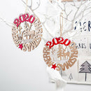 Christmas Exquisite Premium Wooden Pendant Hanging Party Home Decoration