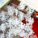 30PCS 11cm White Snowflakes Decorations Christmas Tree Party Charms Ornaments