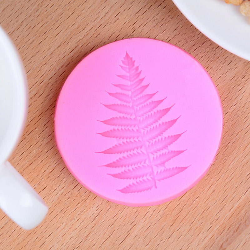 Molds Fern Of Leaves silicone mold fondant mold cake decorating tools chocolat Z