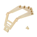 Golden 6 String Guitar Tailpiece Bridge for Hollowbody Archtop Guitar Parts