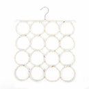 16 Holes Ring Rope Scarf Holder Hanger Shawl Storage Display Hook Rack Styl