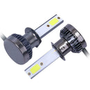 2x Mini LED Car Headlight Bulbs 72W 12000LM 8000K COB Headlamp Bulbs (H1)