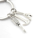 Fashion Hand Tools Keychain,Daddy Keyring Dad Gift Fathers Day Father KeychainSE