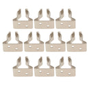 10pcs 5/8 Stainless Steel Marine Boat Hook Support Clips