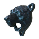 Black Grizzly Bear Beer Bottle Opener Cast Iron Lodge Cabin Wall Mounted Pu Z5Q1