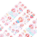 6 Sheets Cute Strawberry Girls Scrapbooking Bubble Stickers Reward Kids LJ