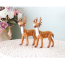 2Pcs Mini Deer Decorative Artificial Deer Home Craft Art Gift Ornament
