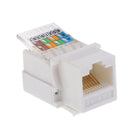 RJ45 Jack Module Cat5e Plug Over Internet Data White